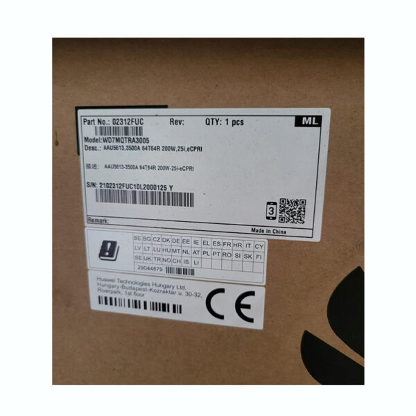 Original Huawei AAU5613 02312FUC 3500A 64T64R 200W 25i eCPRI WD7MQTRA3005 - Image 2