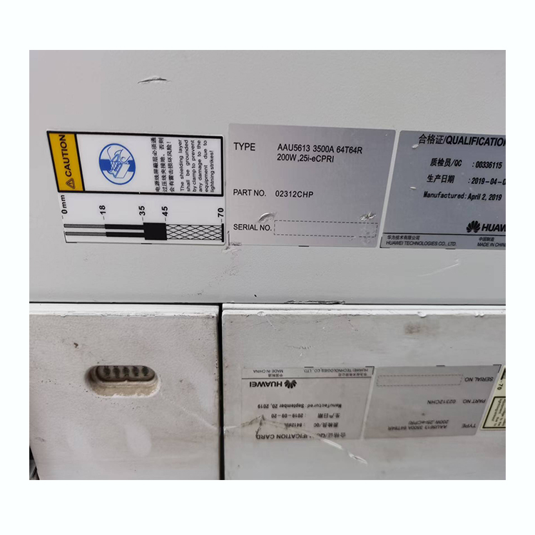 Huawei AAU5613 02312CHP TX3400-3600MHz/RX3400-3600MHz 64T64R 200w 02312CHN 3500A 64T64R 25i-eCPRI - Image 3