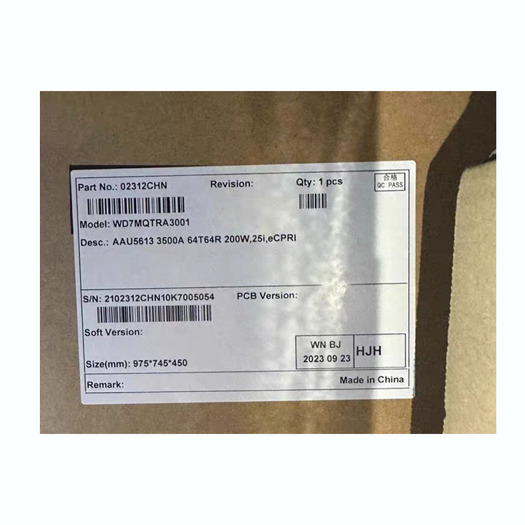 Huawei AAU5613 02312CHP TX3400-3600MHz/RX3400-3600MHz 64T64R 200w 02312CHN 3500A 64T64R 25i-eCPRI - Image 2