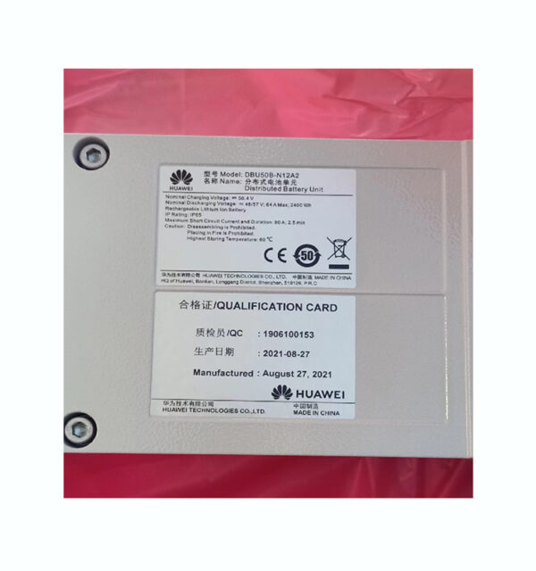 HUAWEI DPU50B-N12A2 01075954 Energy Storage Module 48V 50Ah Brand New
