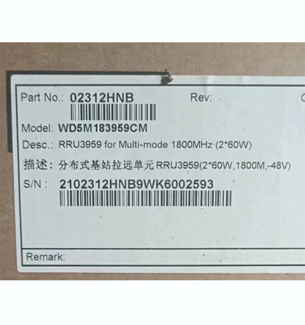 Brand New or Used HUAWEI RRU3959-1800Mhz 02311BBL 02311HNB Remote Radio Unit For Multi-mode