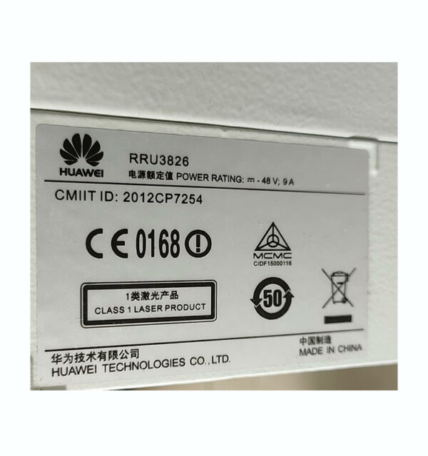 HUAWEI RRU3826 2100Mhz 2102310YSU/2102310XFC/2102310KKQ for Base Station New And Used
