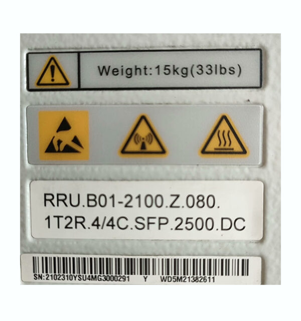 HUAWEI RRU3826 2100Mhz 2102310YSU/2102310XFC/2102310KKQ for Base Station New And Used