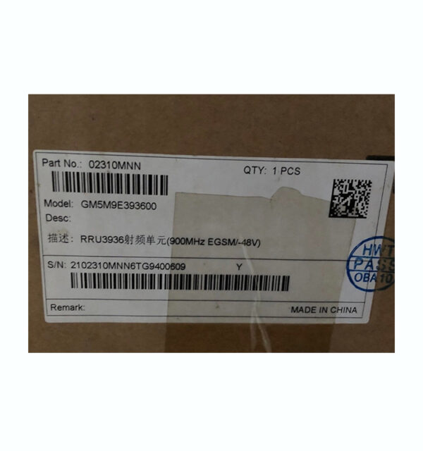 HUAWEI RRU3936 900Mhz 02310MNN GM5M9E393600 02310MNP 02310MNS 02310MNR 02310TLL 02310UUG 02310UUH for DBS3900
