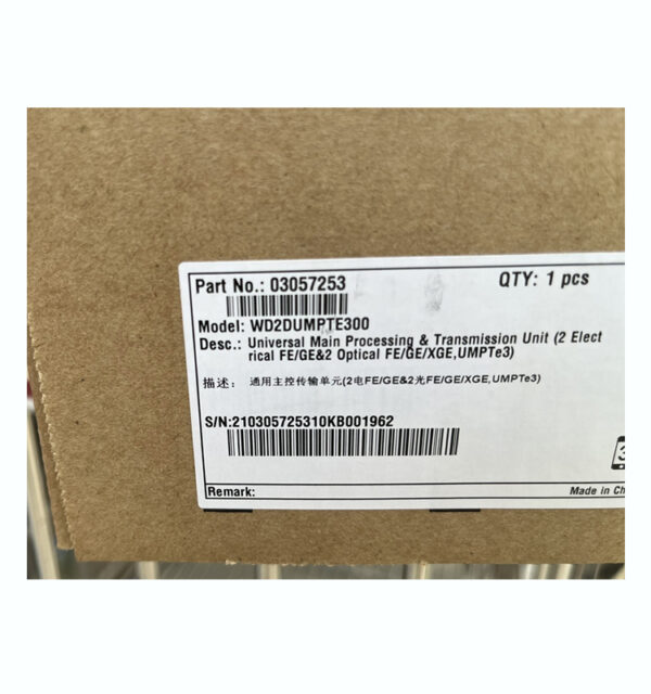 Huawei UMPTe3 Base Station Main Processing and Transmission Unit 03057253 WD2DUMPTE300 For BBU3900 BBU3910 BBU5900